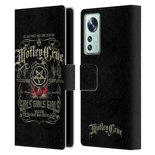 Motley Crue Tours Girls Girls Girls Leather Book Wallet Case Cover For Xiaomi 12