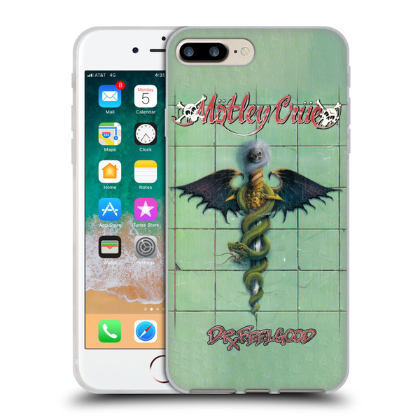 Motley Crue Albums Dr. Feelgood Soft Gel Case for Apple iPhone 7 Plus / iPhone 8 Plus