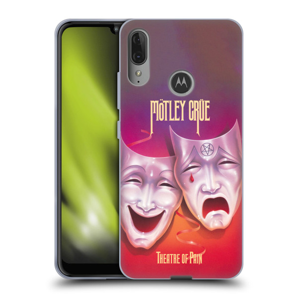Motley Crue Albums Theater Of Pain Soft Gel Case for Motorola Moto E6 Plus