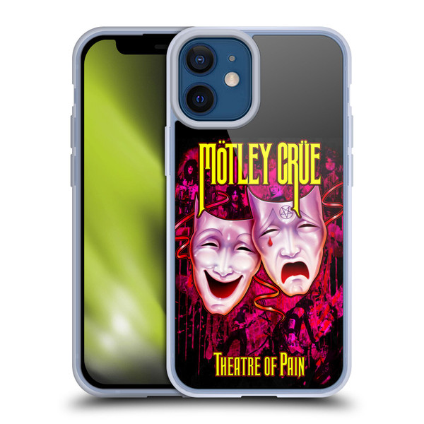 Motley Crue Key Art Theater Of Pain Soft Gel Case for Apple iPhone 12 Mini