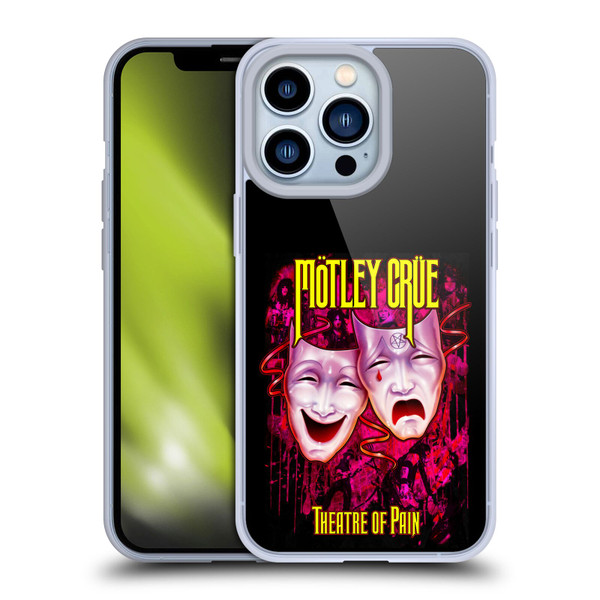 Motley Crue Key Art Theater Of Pain Soft Gel Case for Apple iPhone 13 Pro