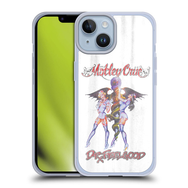Motley Crue Key Art Dr. Feelgood Vintage Soft Gel Case for Apple iPhone 14