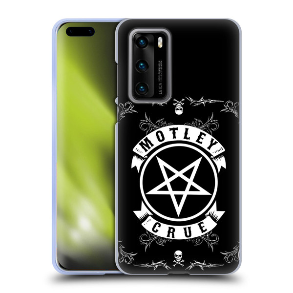 Motley Crue Logos Pentagram And Skull Soft Gel Case for Huawei P40 5G