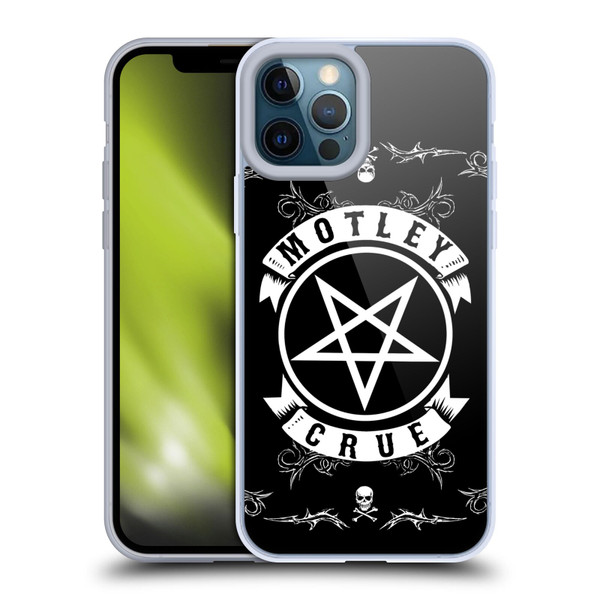 Motley Crue Logos Pentagram And Skull Soft Gel Case for Apple iPhone 12 Pro Max