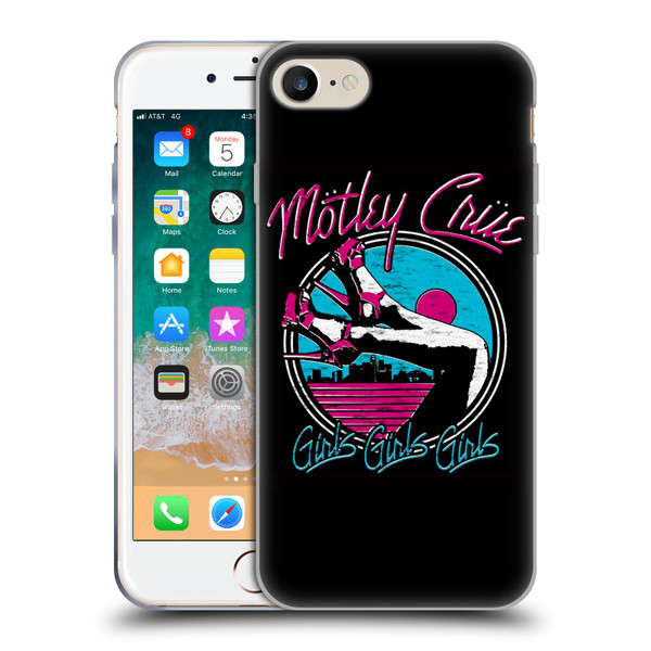 Motley Crue Logos Girls Shoes Soft Gel Case for Apple iPhone 7 / 8 / SE 2020 & 2022
