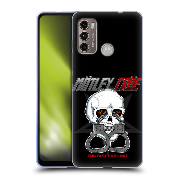 Motley Crue Logos Too Fast For Love Skull Soft Gel Case for Motorola Moto G60 / Moto G40 Fusion