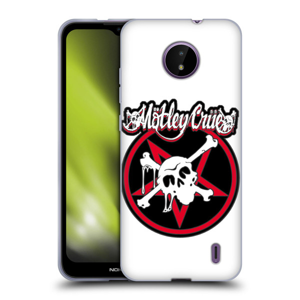 Motley Crue Logos Dr. Feelgood Skull Soft Gel Case for Nokia C10 / C20