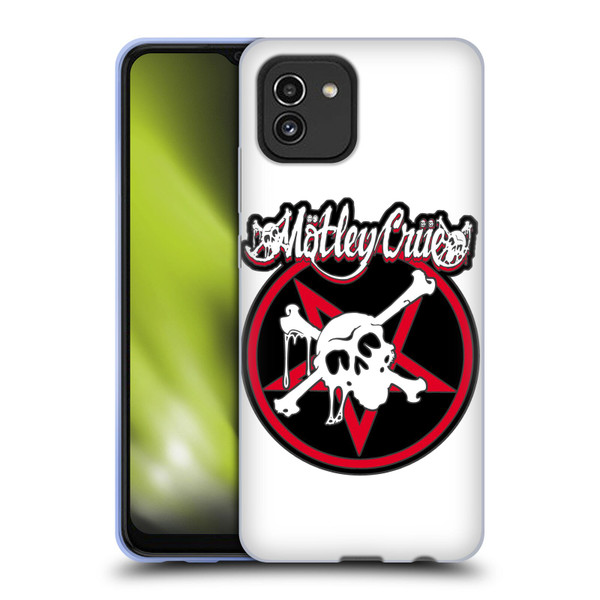 Motley Crue Logos Dr. Feelgood Skull Soft Gel Case for Samsung Galaxy A03 (2021)
