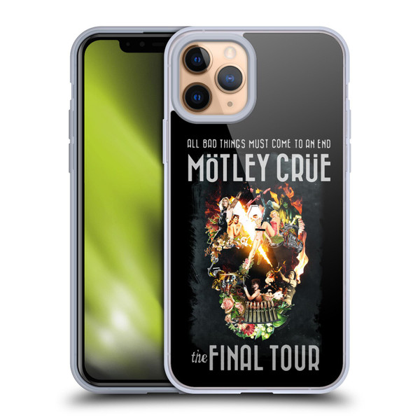 Motley Crue Tours All Bad Things Final Soft Gel Case for Apple iPhone 11 Pro