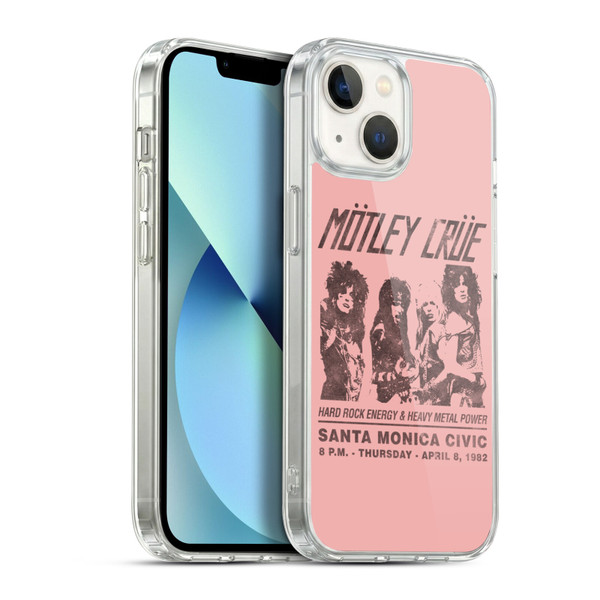 Motley Crue Tours Santa Monica Soft Gel Case for Apple iPhone 13