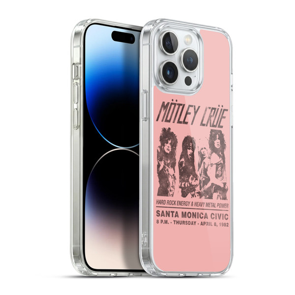 Motley Crue Tours Santa Monica Soft Gel Case for Apple iPhone 13 Pro Max & MagSafe