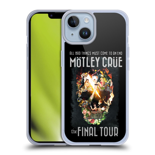 Motley Crue Tours All Bad Things Final Soft Gel Case for Apple iPhone 14