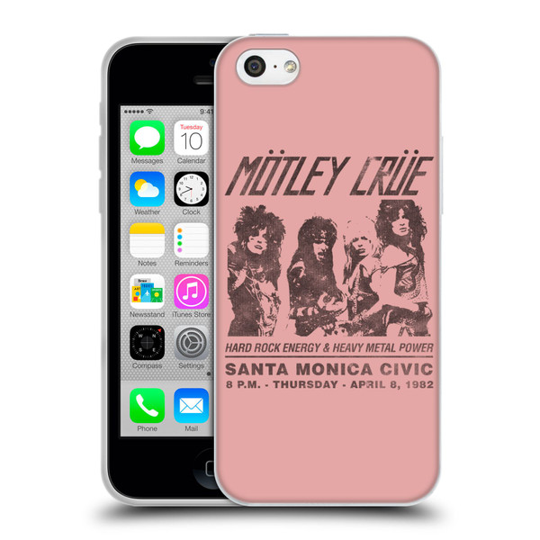 Motley Crue Tours Santa Monica Soft Gel Case for Apple iPhone 5c