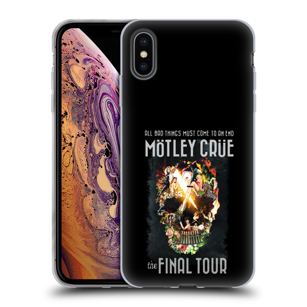 Motley Crue Tours All Bad Things Final Soft Gel Case for Apple iPhone XS Max