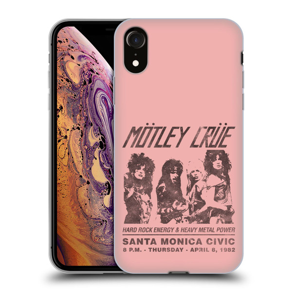 Motley Crue Tours Santa Monica Soft Gel Case for Apple iPhone XR