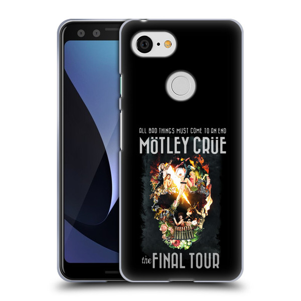 Motley Crue Tours All Bad Things Final Soft Gel Case for Google Pixel 3