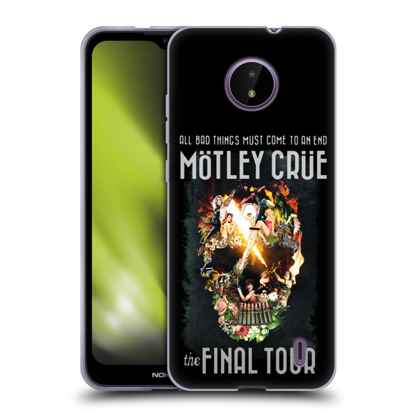 Motley Crue Tours All Bad Things Final Soft Gel Case for Nokia C10 / C20