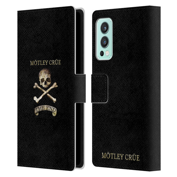 Motley Crue Logos The End Leather Book Wallet Case Cover For OnePlus Nord 2 5G