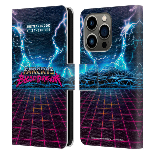 Far Cry 3 Blood Dragon Key Art Logo Leather Book Wallet Case Cover For Apple iPhone 14 Pro
