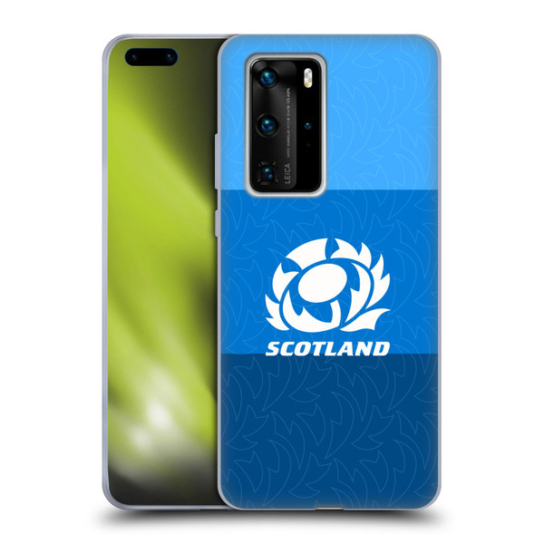 Scotland Rugby Graphics Stripes Pattern Soft Gel Case for Huawei P40 Pro / P40 Pro Plus 5G
