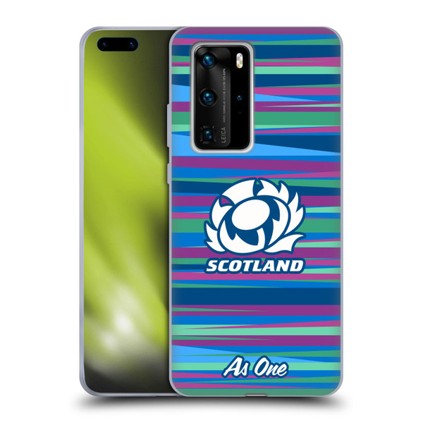 Scotland Rugby Graphics Training Pattern Soft Gel Case for Huawei P40 Pro / P40 Pro Plus 5G