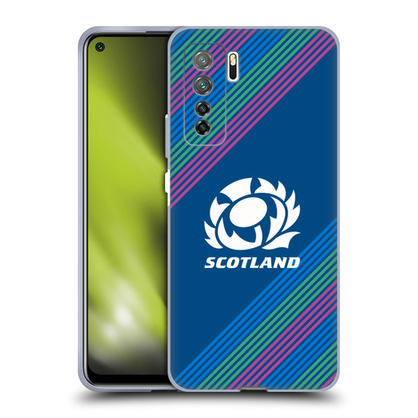 Scotland Rugby Graphics Stripes Soft Gel Case for Huawei Nova 7 SE/P40 Lite 5G