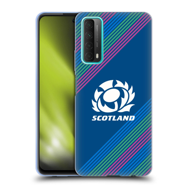 Scotland Rugby Graphics Stripes Soft Gel Case for Huawei P Smart (2021)