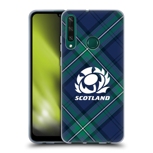 Scotland Rugby Graphics Tartan Oversized Soft Gel Case for Huawei Y6p