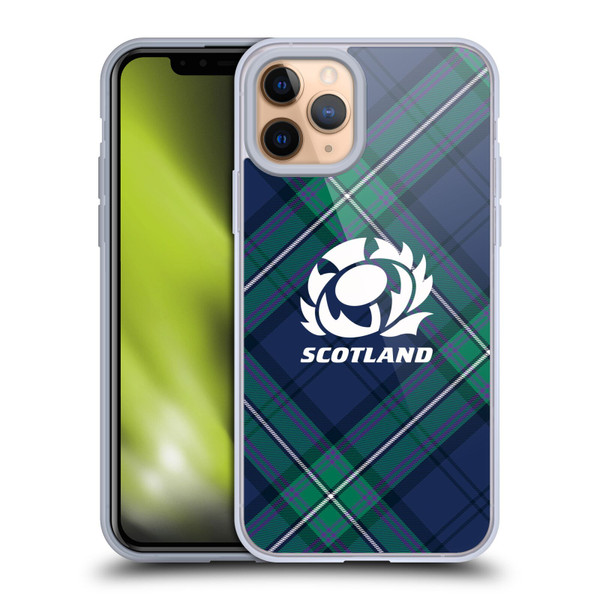 Scotland Rugby Graphics Tartan Oversized Soft Gel Case for Apple iPhone 11 Pro