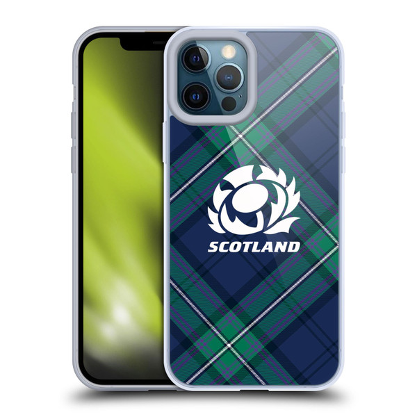 Scotland Rugby Graphics Tartan Oversized Soft Gel Case for Apple iPhone 12 Pro Max