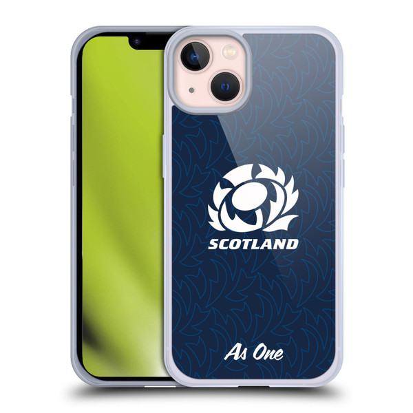 Scotland Rugby Graphics Pattern Soft Gel Case for Apple iPhone 13