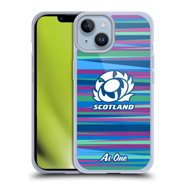 Scotland Rugby Graphics Training Pattern Soft Gel Case for Apple iPhone 14