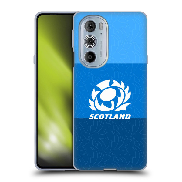 Scotland Rugby Graphics Stripes Pattern Soft Gel Case for Motorola Edge X30