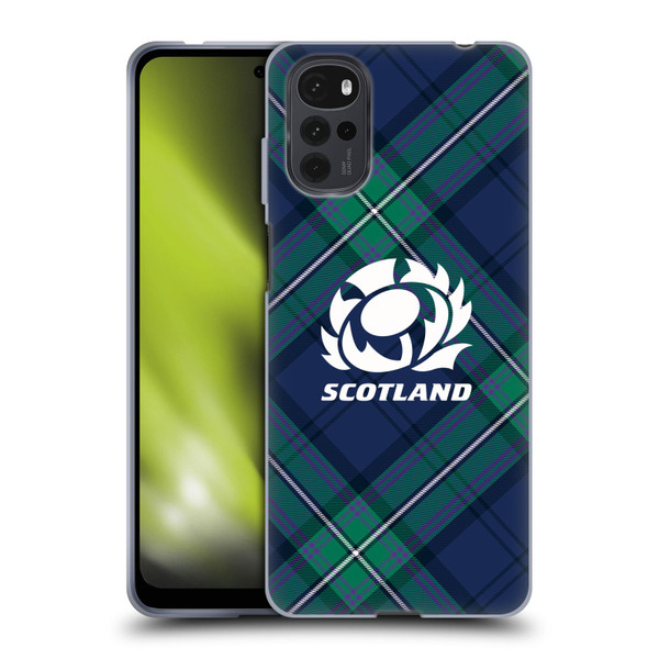 Scotland Rugby Graphics Tartan Oversized Soft Gel Case for Motorola Moto G22
