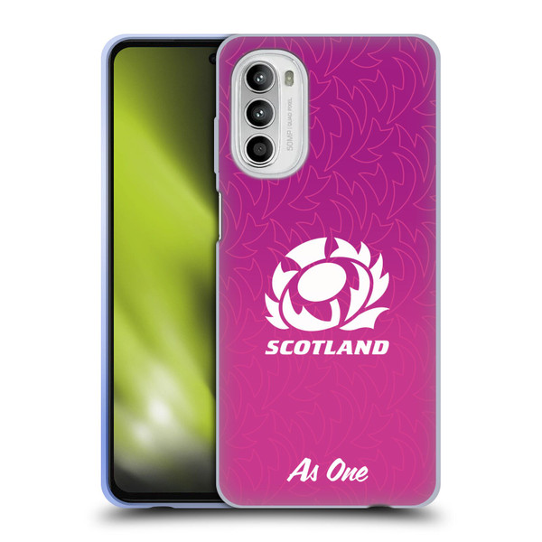 Scotland Rugby Graphics Gradient Pattern Soft Gel Case for Motorola Moto G52