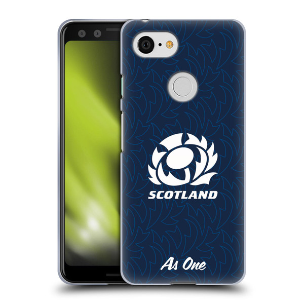 Scotland Rugby Graphics Pattern Soft Gel Case for Google Pixel 3