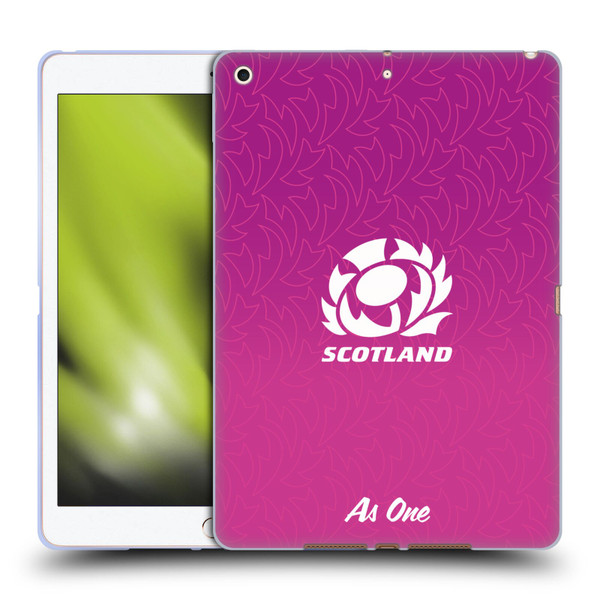 Scotland Rugby Graphics Gradient Pattern Soft Gel Case for Apple iPad 10.2 2019/2020/2021