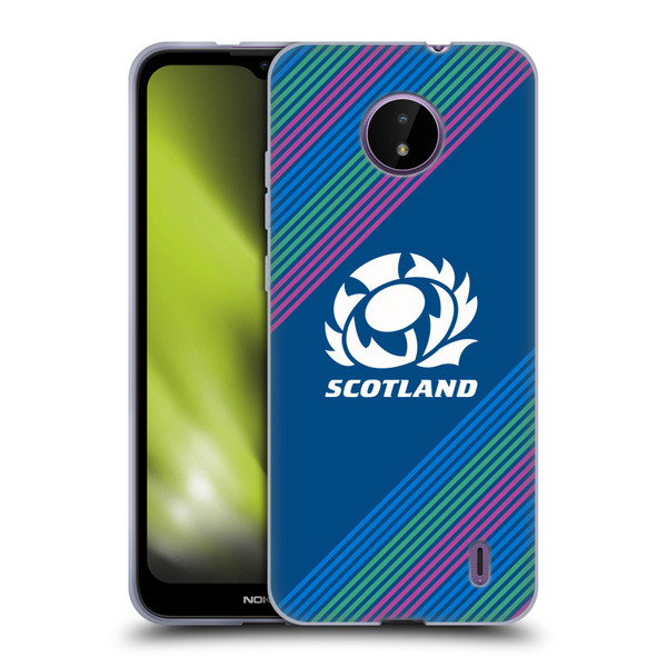 Scotland Rugby Graphics Stripes Soft Gel Case for Nokia C10 / C20