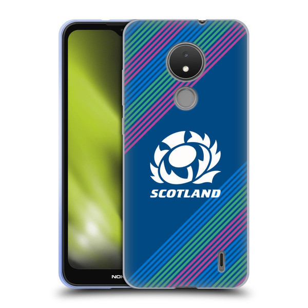 Scotland Rugby Graphics Stripes Soft Gel Case for Nokia C21