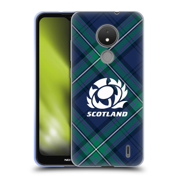 Scotland Rugby Graphics Tartan Oversized Soft Gel Case for Nokia C21