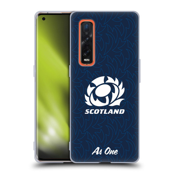 Scotland Rugby Graphics Pattern Soft Gel Case for OPPO Find X2 Pro 5G