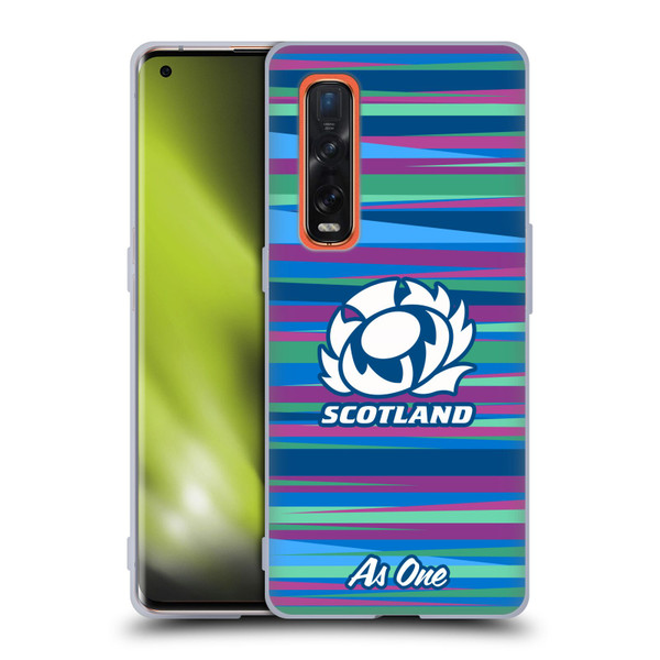 Scotland Rugby Graphics Training Pattern Soft Gel Case for OPPO Find X2 Pro 5G