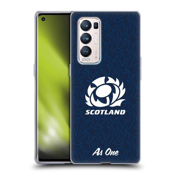 Scotland Rugby Graphics Pattern Soft Gel Case for OPPO Find X3 Neo / Reno5 Pro+ 5G