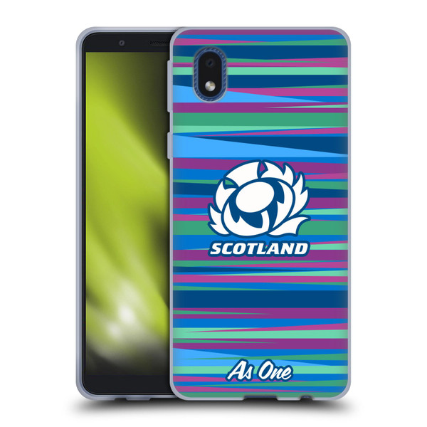 Scotland Rugby Graphics Training Pattern Soft Gel Case for Samsung Galaxy A01 Core (2020)