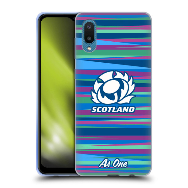 Scotland Rugby Graphics Training Pattern Soft Gel Case for Samsung Galaxy A02/M02 (2021)