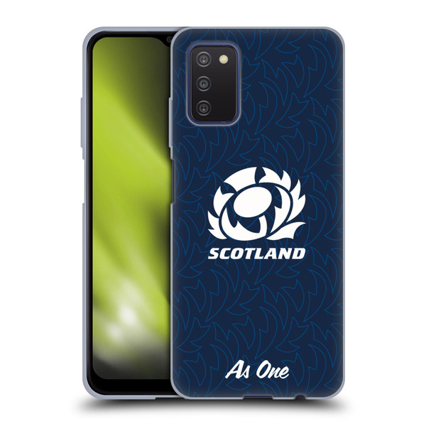 Scotland Rugby Graphics Pattern Soft Gel Case for Samsung Galaxy A03s (2021)