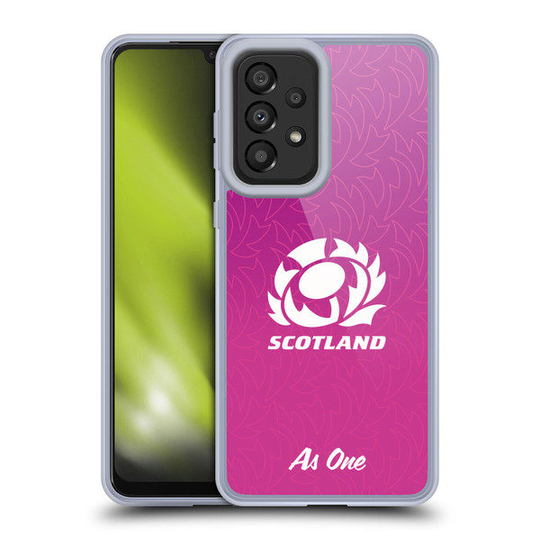 Scotland Rugby Graphics Gradient Pattern Soft Gel Case for Samsung Galaxy A33 5G (2022)