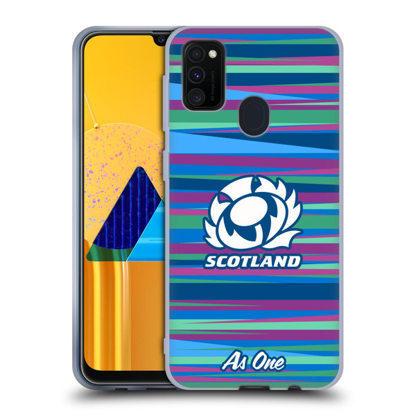 Scotland Rugby Graphics Training Pattern Soft Gel Case for Samsung Galaxy M30s (2019)/M21 (2020)
