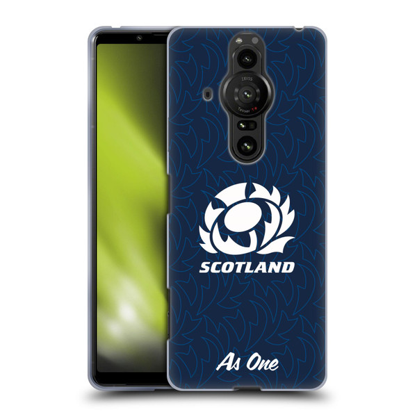 Scotland Rugby Graphics Pattern Soft Gel Case for Sony Xperia Pro-I