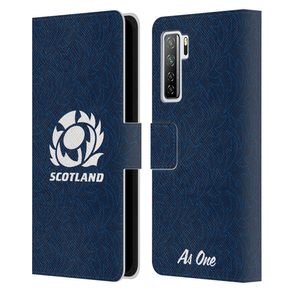 Scotland Rugby Graphics Pattern Leather Book Wallet Case Cover For Huawei Nova 7 SE/P40 Lite 5G